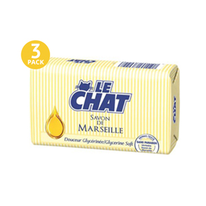 Le CHAT Savon De Marseille Glycerine Soft - 3 Pack
