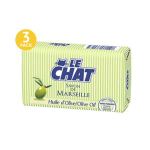 Le CHAT Savon De Marseille Huile dOlive - 3 Pack
